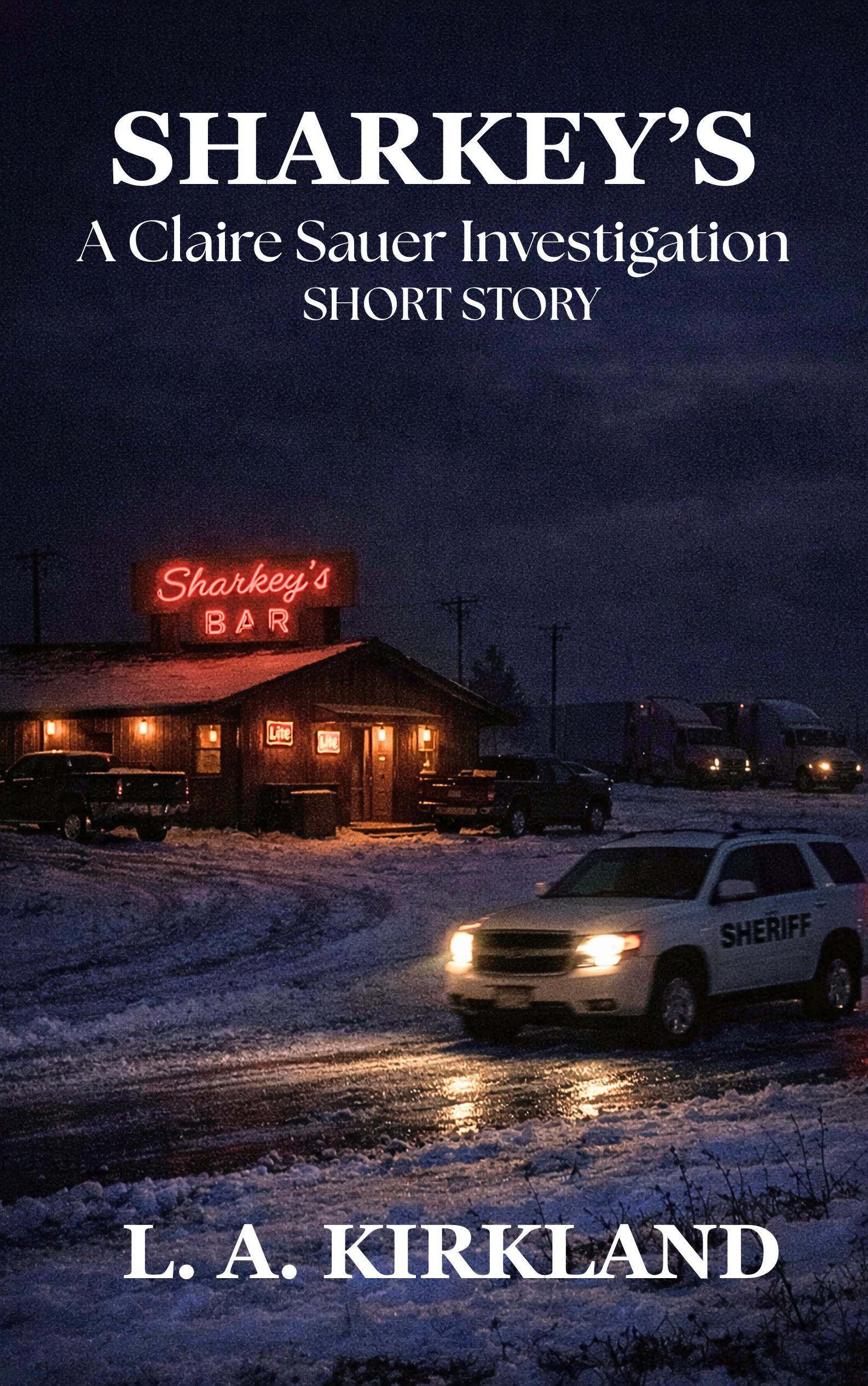 Cover art for Sharkey's Bar by L. A. Kirkland.